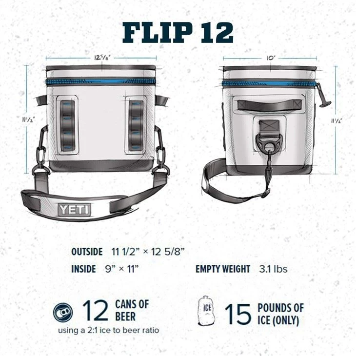 Soft Cooler 12 Cans Waterproof & Leakproof Insulated
